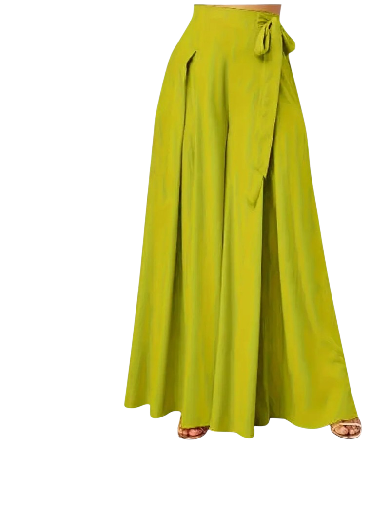 Elsinore - Trendy and Elegant Wide-leg Trousers with Adjustable Side Tie