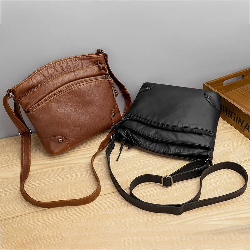 Marion - Stylish Women's Leather Shoulder Bag with Multiple Pockets