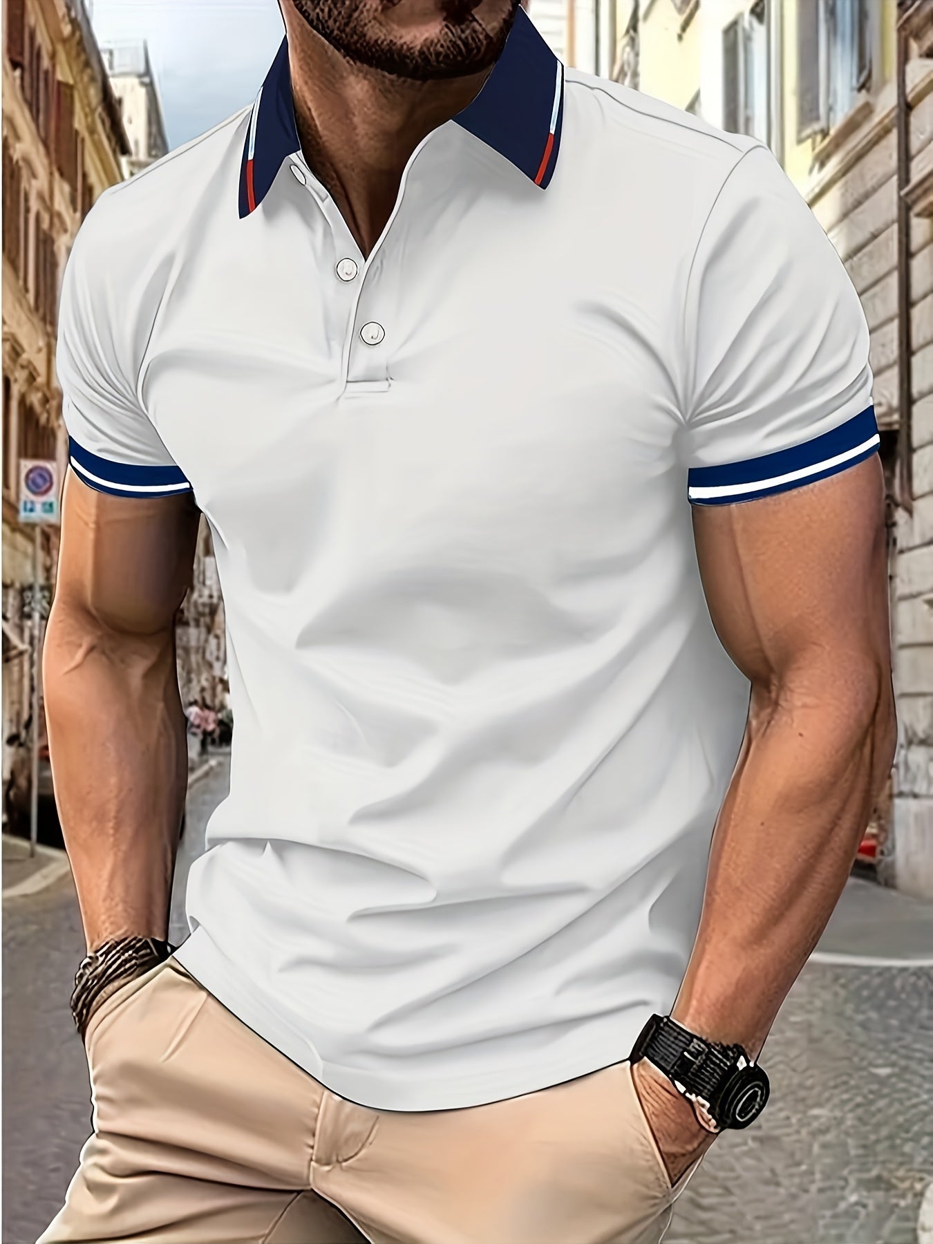 Archer - Breathable Men's Polo Shirt for Summer Elegance