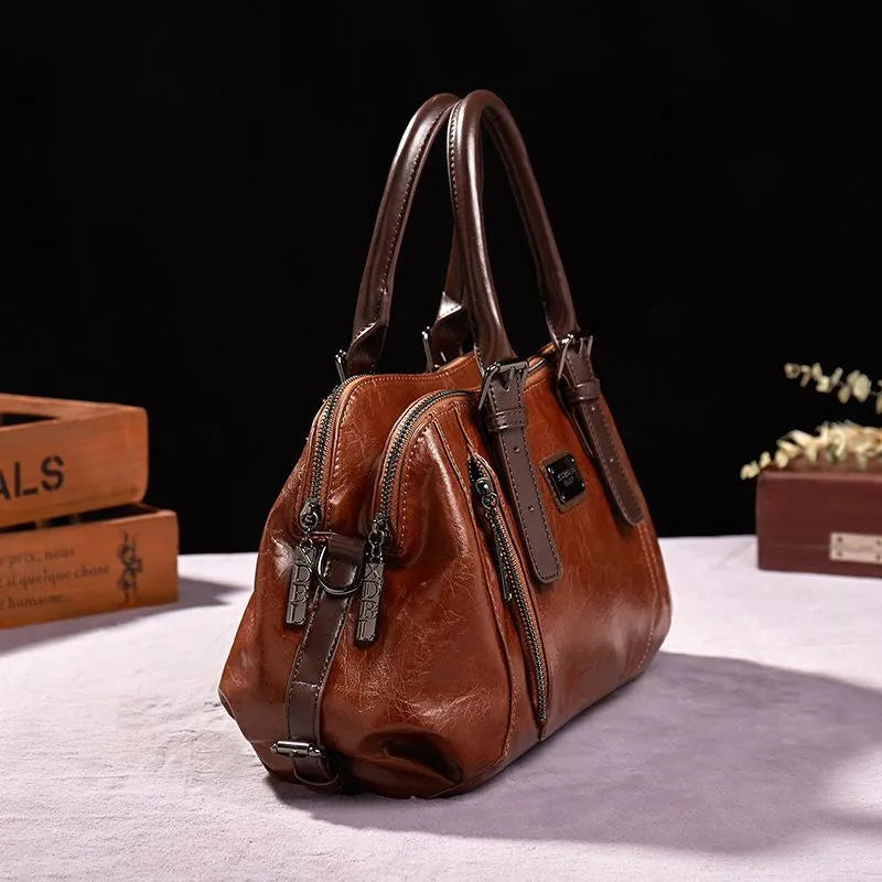 Rhea - Stylish Women's Vintage Leather Bag for Any Occasion