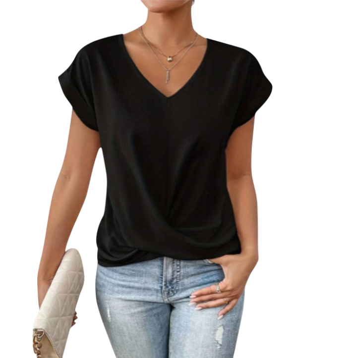 Novia - Casual Short-Sleeved T-Shirt for Everyday Comfort