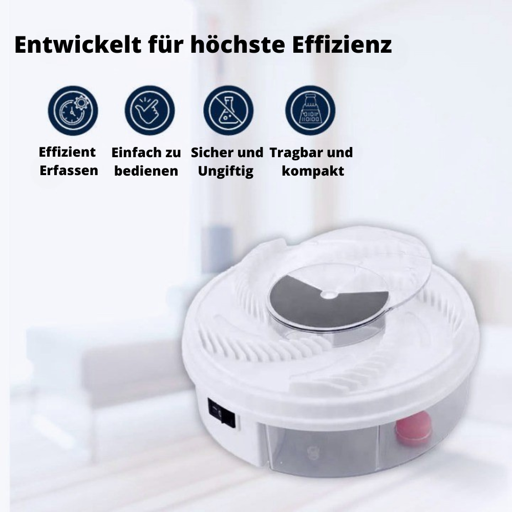 FlyFall - Silent and efficient USB rechargeable fly trap for home use