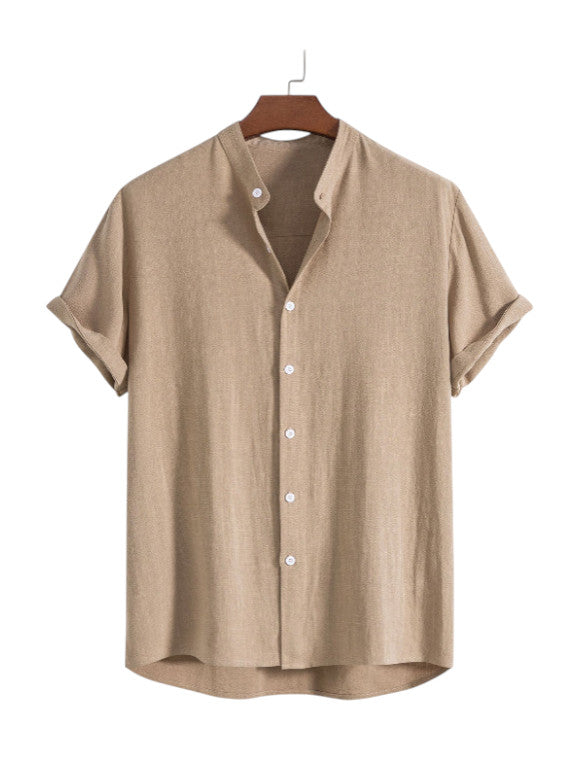 Oaklyn - Stylish Men's Linen Shirt and Trousers Set for Everyday Elegance