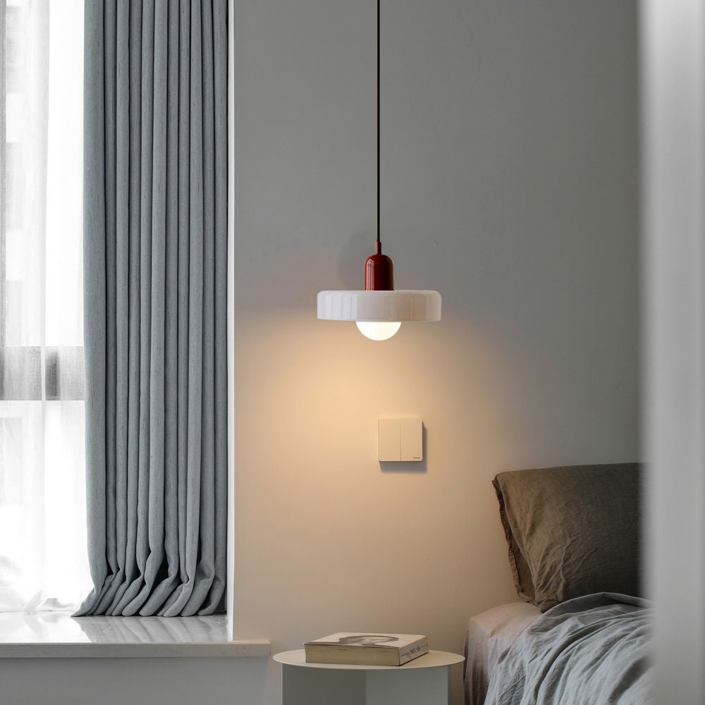 GleaMore - Bauhaus Pendant Light in Stylish Colored Glass