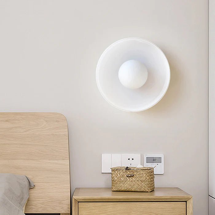 Alvarra - Modern Round Ceiling Lamp With Orange Ring And Ball