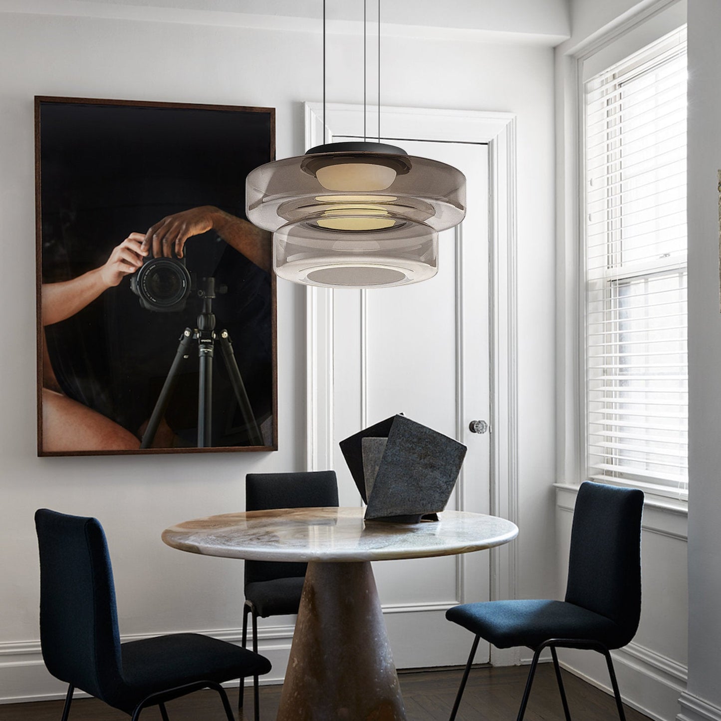 Sunhaven - Timeless Bauhaus-Style Glass Pendant Lamp for Home