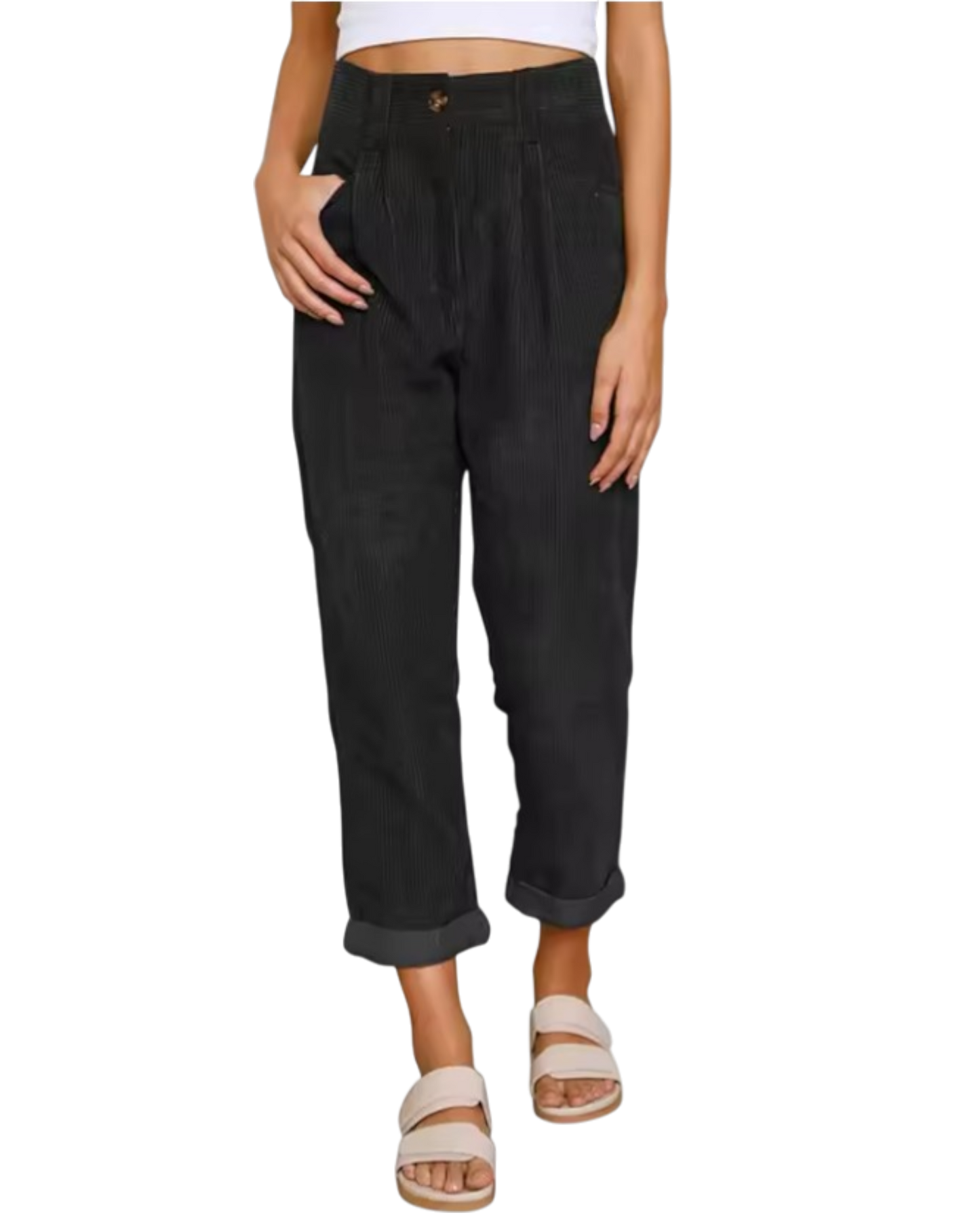 Chantal - Stylish Soft Corduroy Trousers for Women with Timeless Elegance
