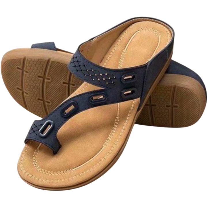 Jocelyn - Stylish Orthopedic Sandals with Contoured Footbed and Braided Straps