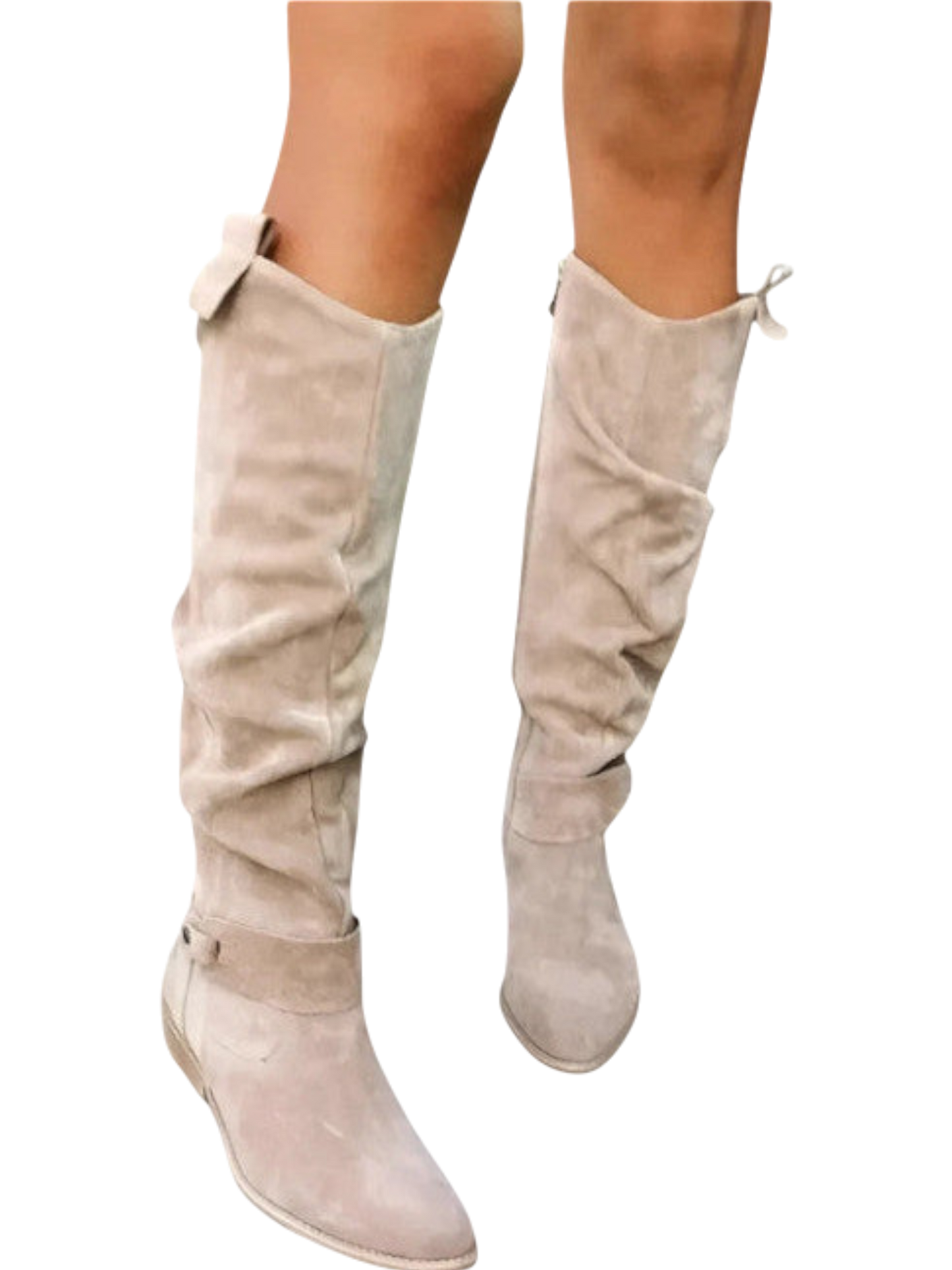 Merrilee - Vintage Leather Boots with Zipper for Classic Elegance