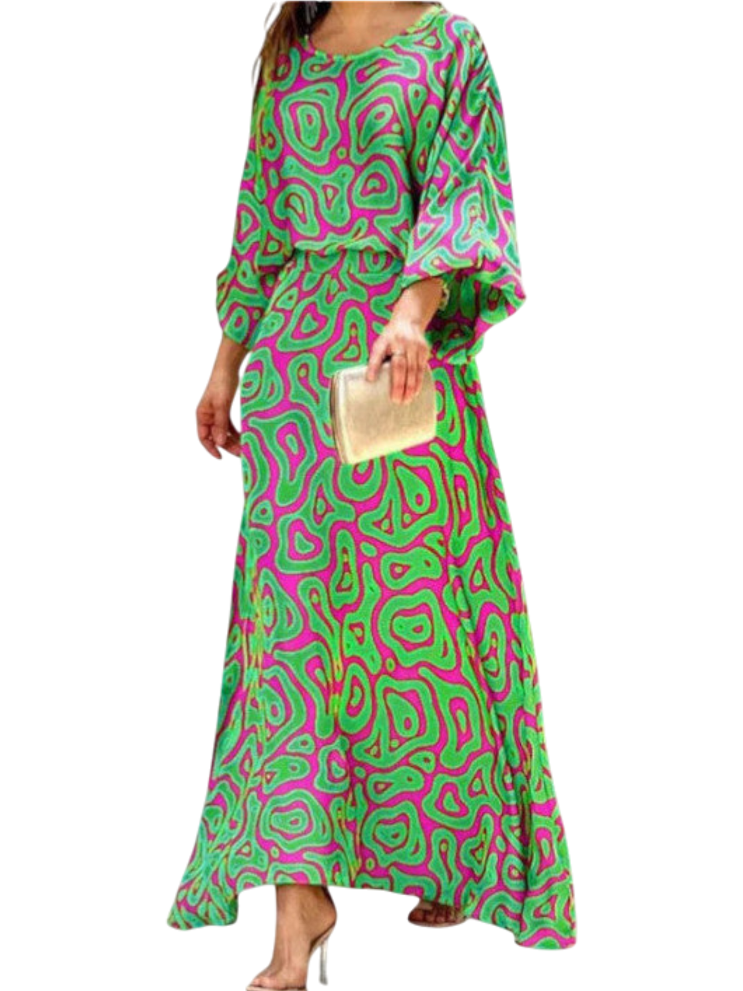 Charlee - Elegant Women's Dress with Vibrant Patterns and Sophisticated Design