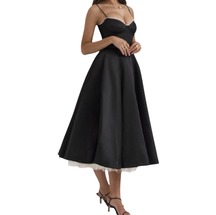 Marley - Elegant Women's Summer Dress with Chevron Design