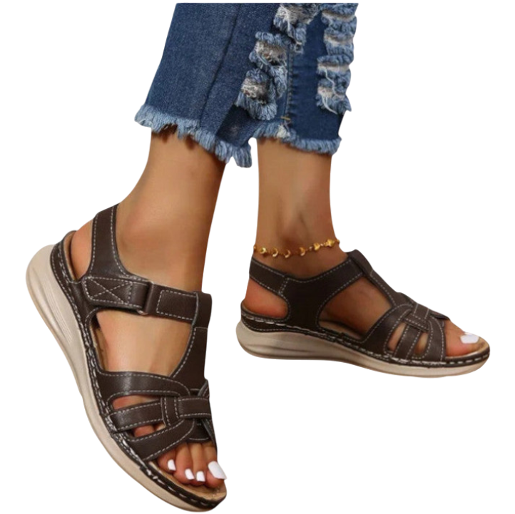 Anastasia - Stylish Orthopedic Women's Leather Sandals for Comfort and Support