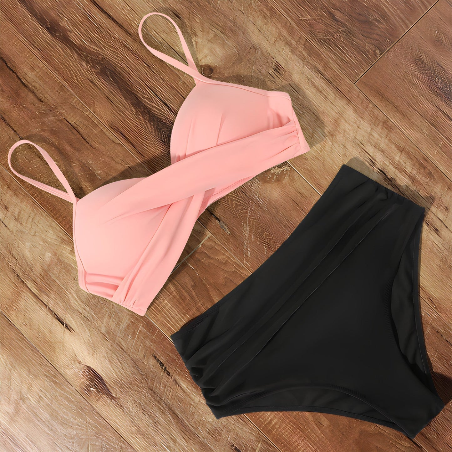Geraldine - Elegant Women's Bikini Set with High-Waisted Bottoms
