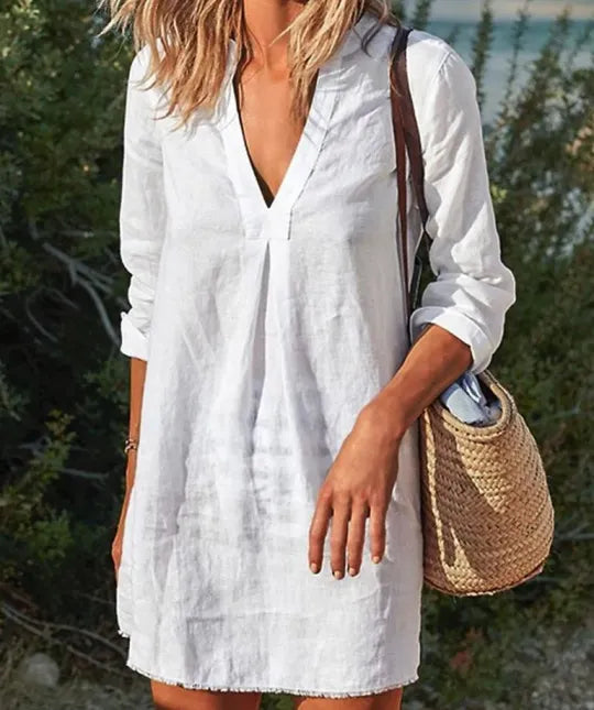 Leonie - Stylish Women's Vintage Mini Dress for Summer Adventures
