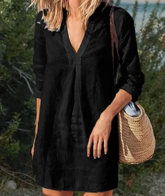 Leonie - Stylish Women's Vintage Mini Dress for Summer Adventures