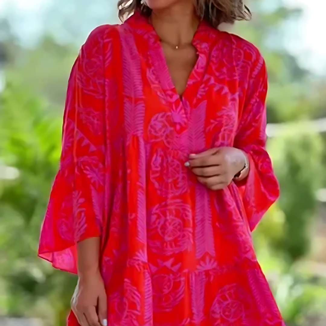 Davina - Stylish Summer Dress with Vibrant Floral Print