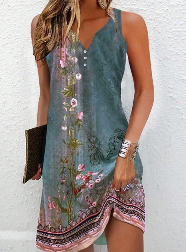 Zoe - Comfortable Sleeveless Mini Dress for Effortless Style