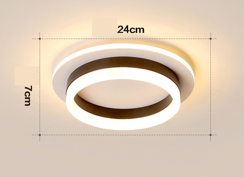 Ceilora - Gold Led Flush Mount Ceiling Light For Hallways