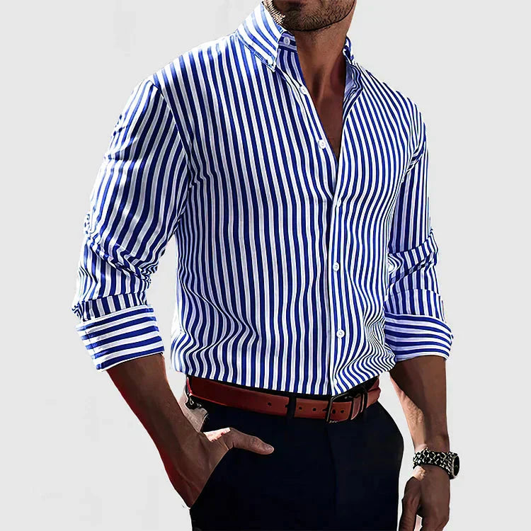 Edison - Stylish Striped Men's Shirt for Any Occasion
