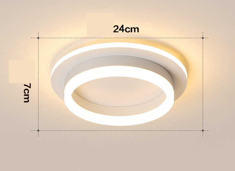 Ceilora - Gold Led Flush Mount Ceiling Light For Hallways