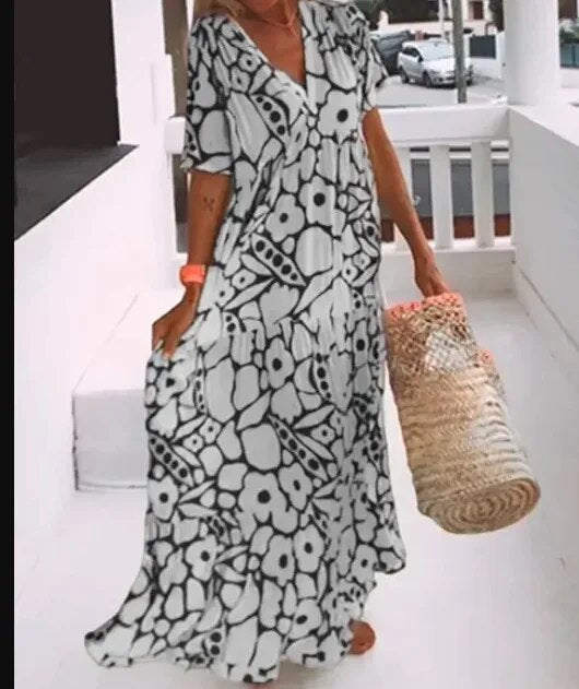 Hailey - Elegant Floral Dress for Women Perfect for Summer Days