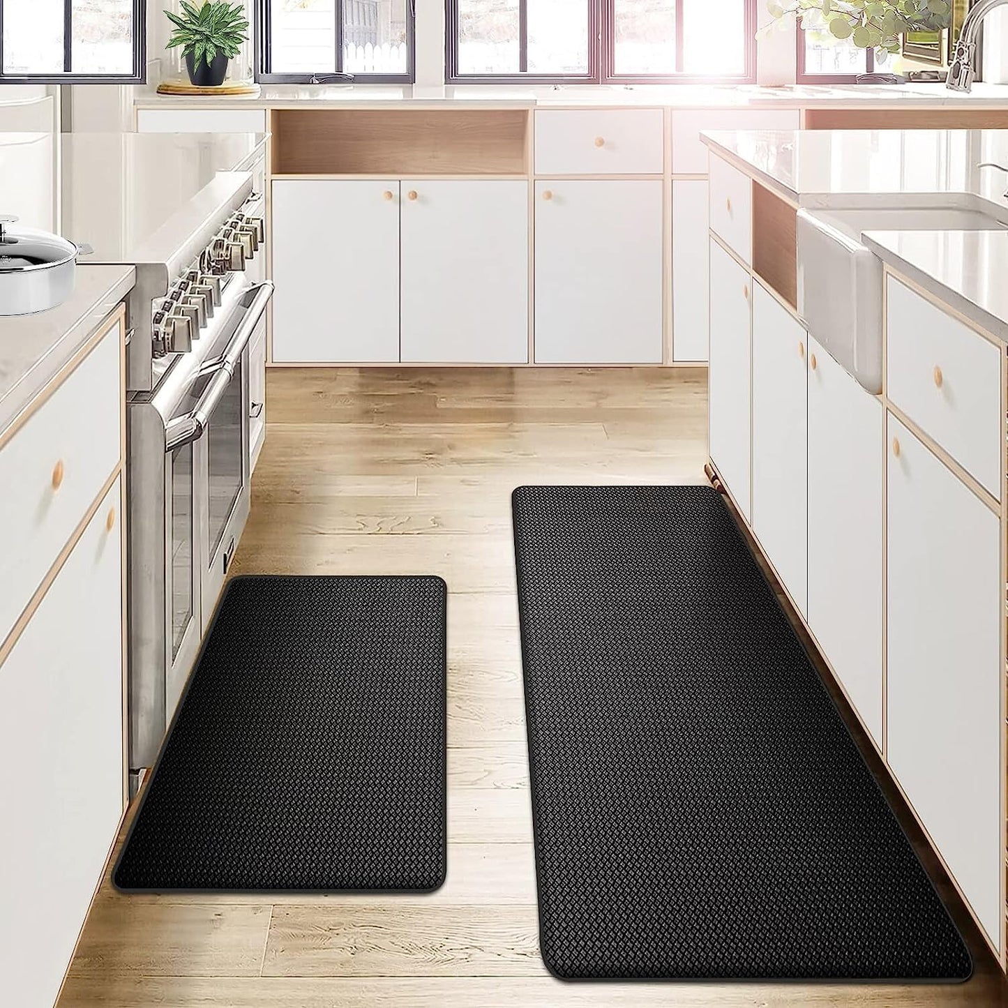 Lustreva - ErgoComfort Anti Fatigue Kitchen Mat For Cooks Pain Free