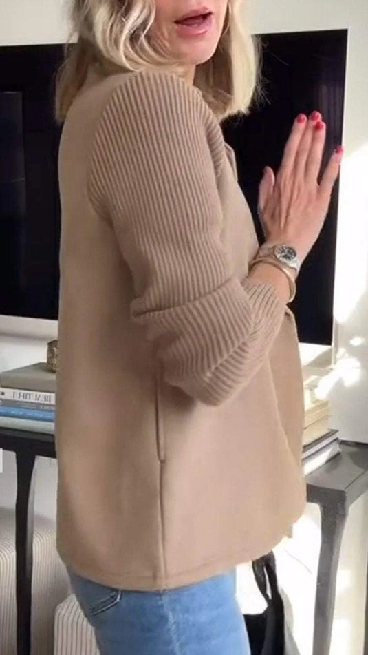 Amora – Eleganter Blazer mit Strickärmeln