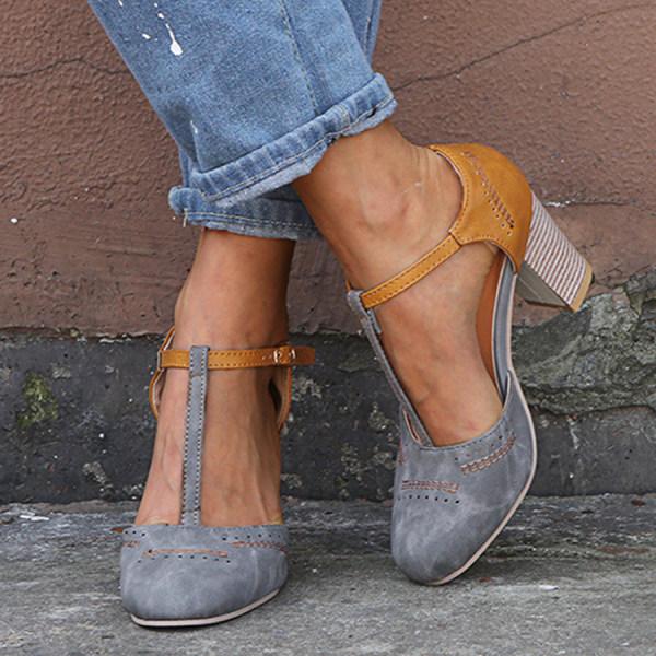 Kitty - Retro Women's High-Heeled Sandals with Arch Support