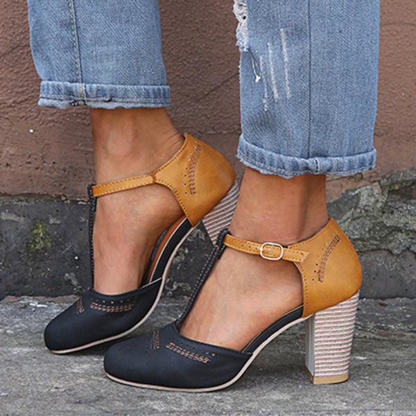 Kitty - Retro Women's High-Heeled Sandals with Arch Support
