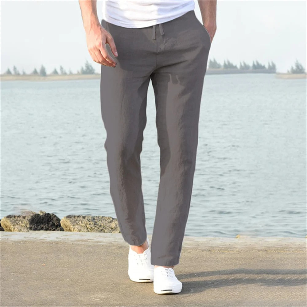 Ethan - Lightweight Casual Linen Pants for Comfortable Summer Days