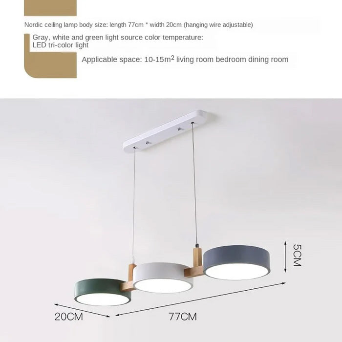 Evossa - Modern Metal Pendant Ceiling Light Fixture for Kitchen Decor