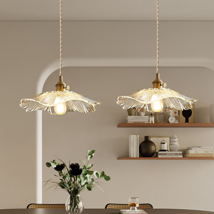 Floraya – Pendant Light with Floral Glass Shade