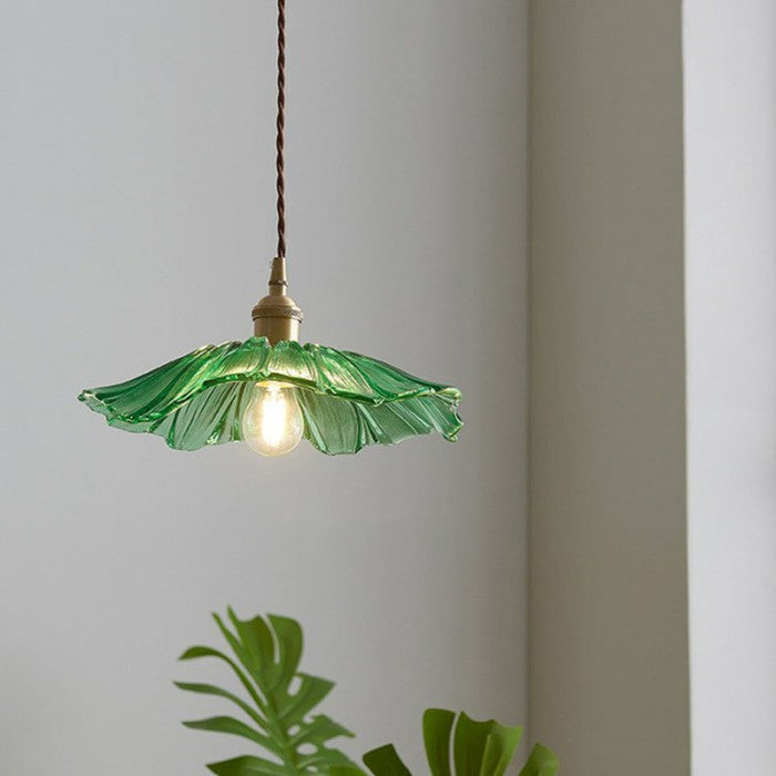 Floraya – Pendant Light with Floral Glass Shade