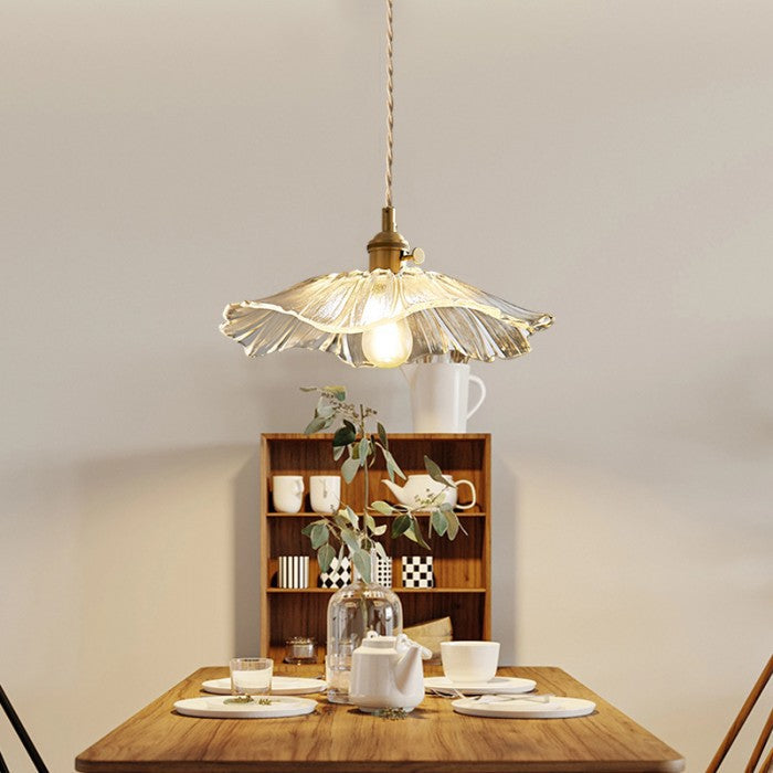 Floraya – Pendant Light with Floral Glass Shade