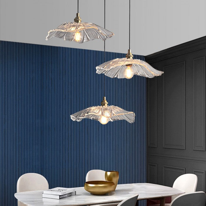 Floraya – Pendant Light with Floral Glass Shade