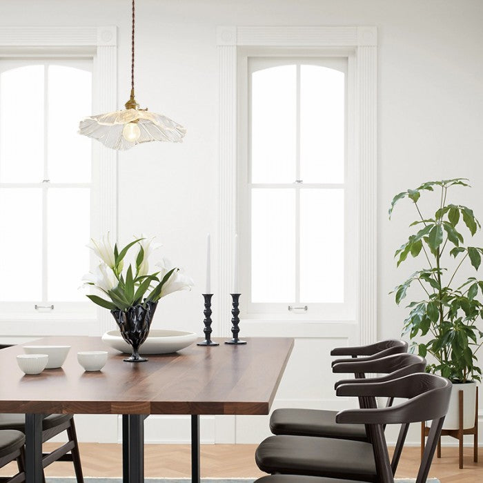 Floraya – Pendant Light with Floral Glass Shade