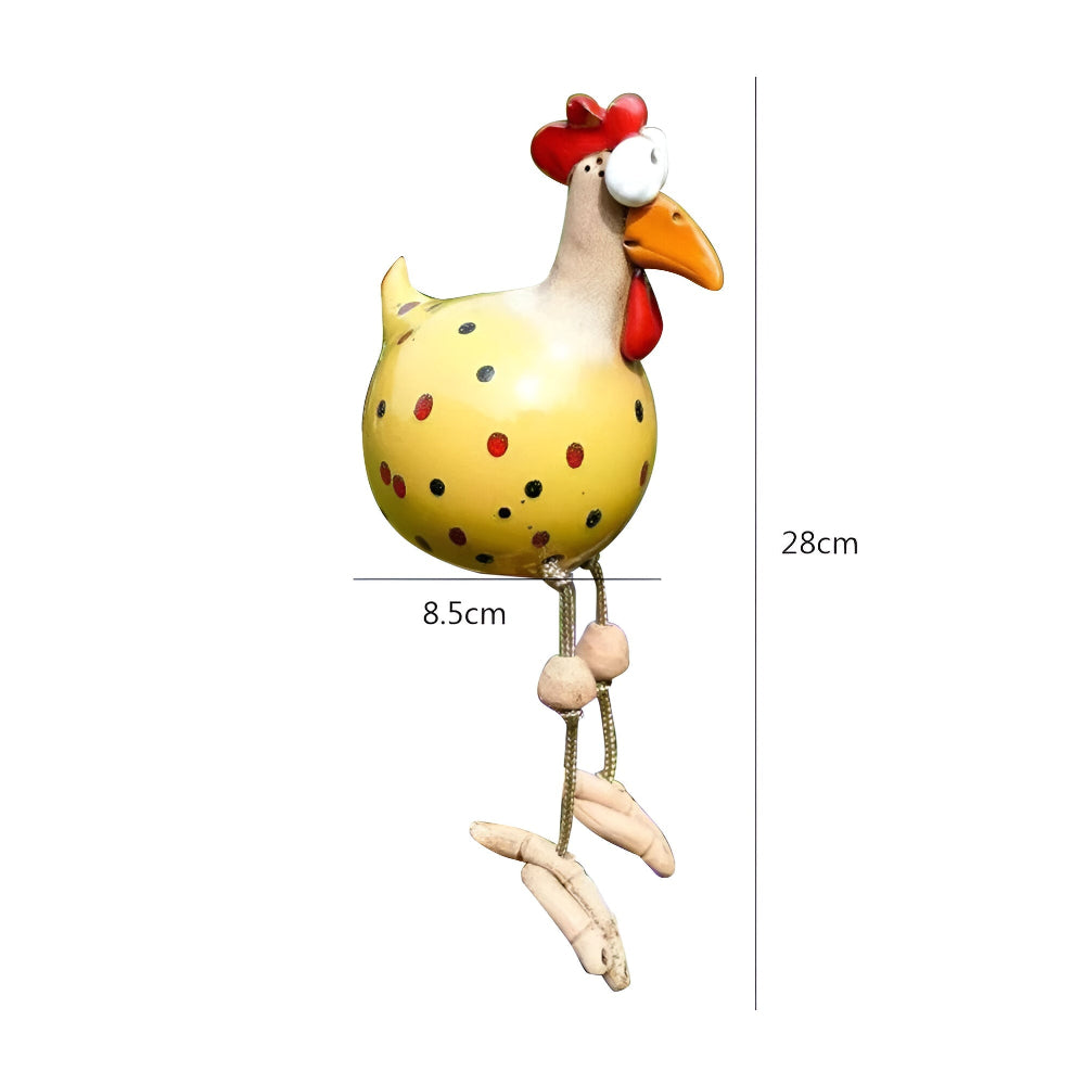 Planora - Funny Large Eyed Chicken Garden Statue Outdoor Decor