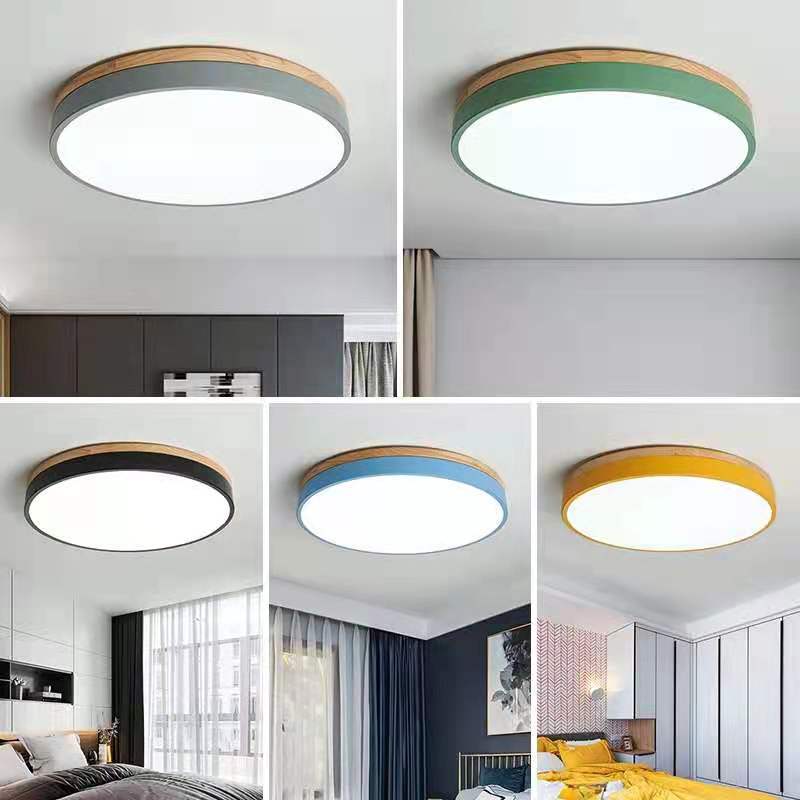 Clarova - Modern Wood LED Ceiling Light Flush Mount For Style