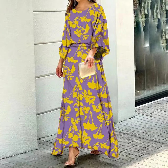 Charlee - Elegant Women's Dress with Vibrant Patterns and Sophisticated Design