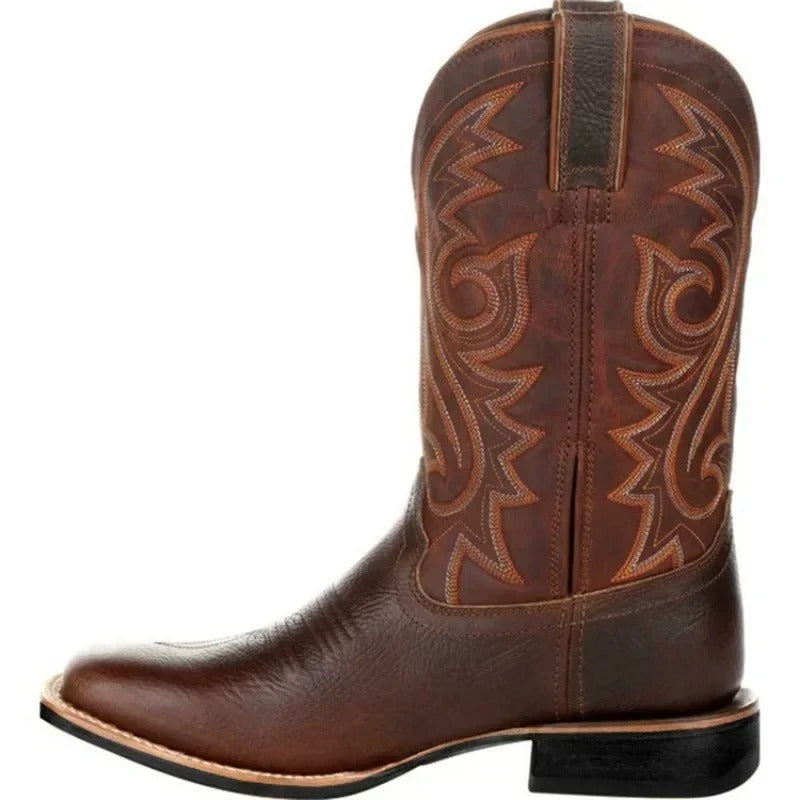 Tyler - Stylish Cowboy Leather Boots for Men