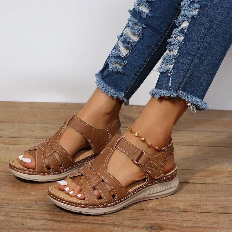 Anastasia - Stylish Orthopedic Women's Leather Sandals for Comfort and Support
