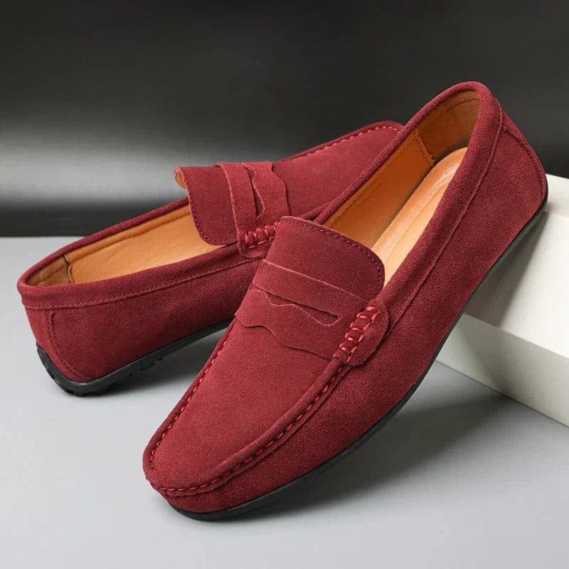 Austin - Elegant Suede Loafers with Padded Comfort and Sturdy Sole