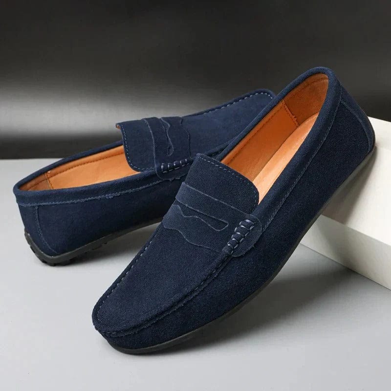 Austin - Elegant Suede Loafers with Padded Comfort and Sturdy Sole