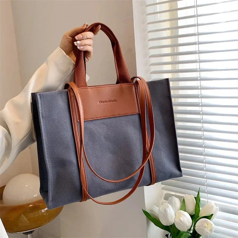 Quirina - Stylish Large Canvas Tote Bag for Everyday Essentials