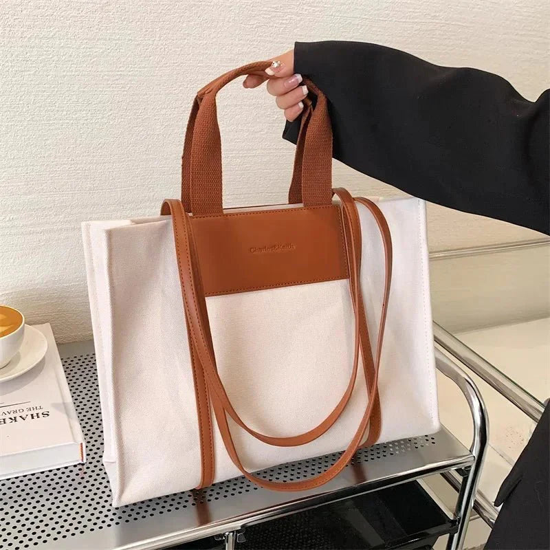 Quirina - Stylish Large Canvas Tote Bag for Everyday Essentials