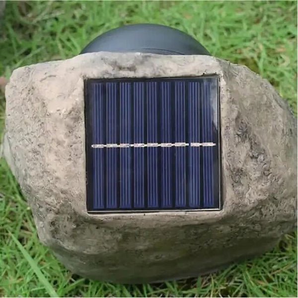 NebulaLite - Stylish Solar LED Garden Lamp with Stone Design