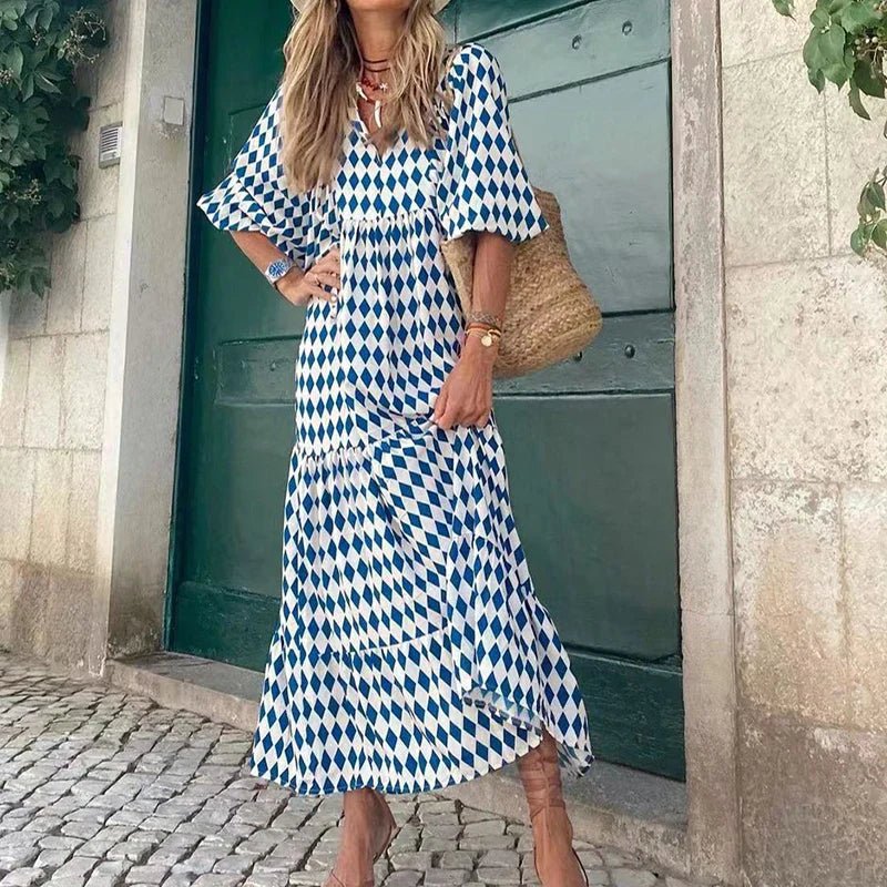 Glory - Effortless Boho Chic Women's Summer Dress with Flowing Silhouette