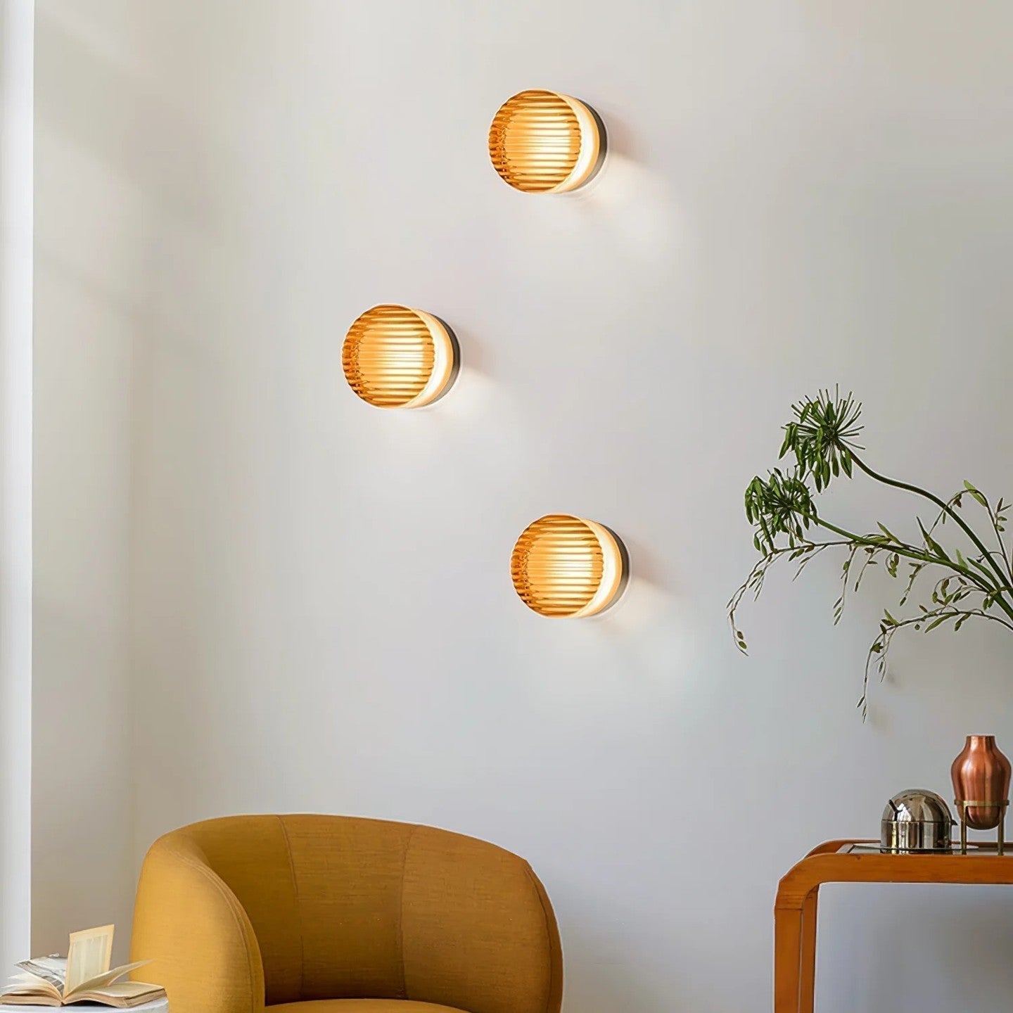 TwinkleTide - Elegant Modern Round Wall Light for Atmospheric Lighting