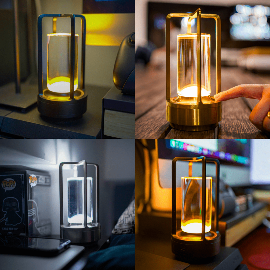 ShineCrate - Elegant Crystal Lantern for Cozy Illumination