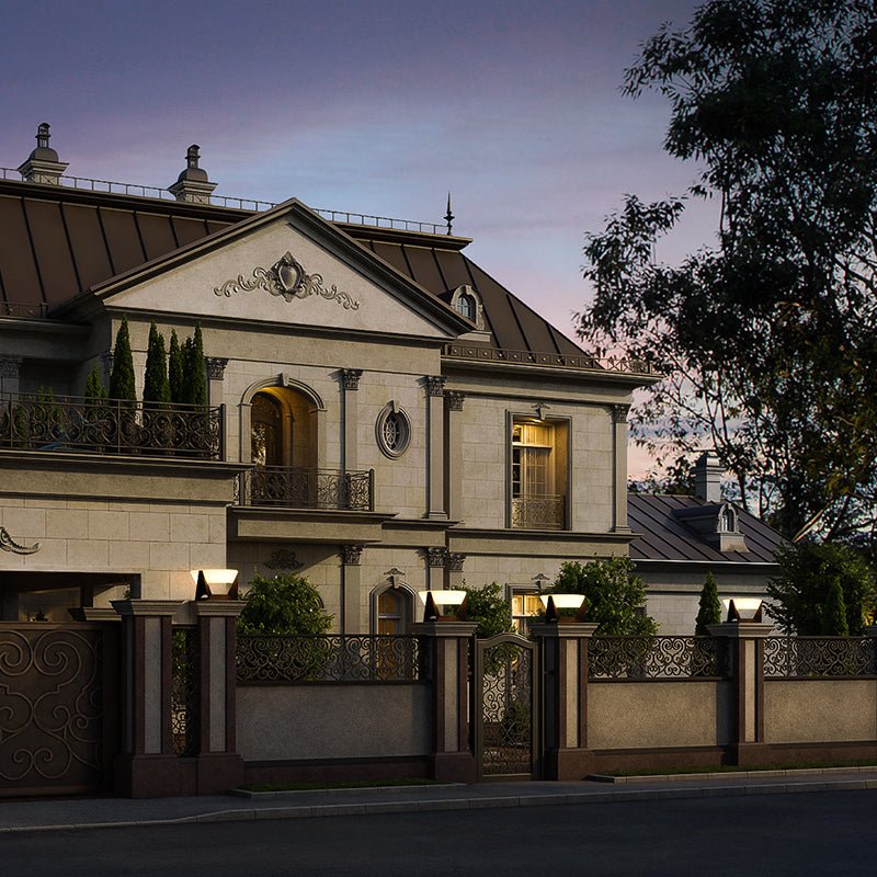 AuraGem - Stylish Solar-Powered Outdoor Lighting for Elegant Spaces